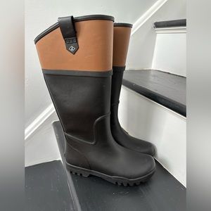 Sperry Rubber Knee High Rain Boots Womens Size 5